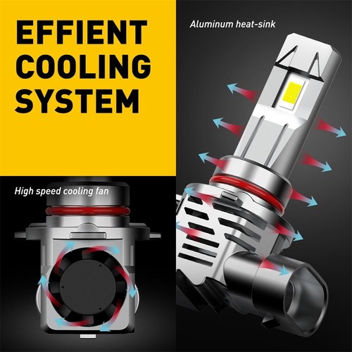 AUXITO 9012 HIR2 LED Headlight Kit Bulb High Low Beam White 80000LM Super Bright