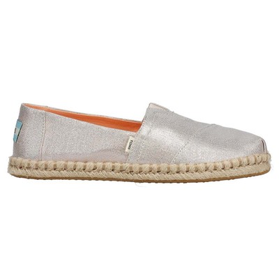 

Женские слипоны на плоской подошве TOMS Alpargata Rope, размер 8 B, повседневные, 10015066T, Серебряный, TOMS Alpargata Rope Slip On