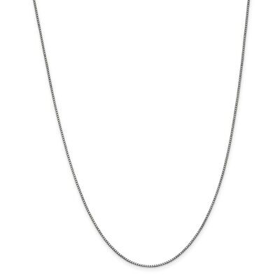 Pre-owned Superdealsforeverything Real 14kt White Gold 1mm Box Chain; 14 Inch; Lobster Clasp
