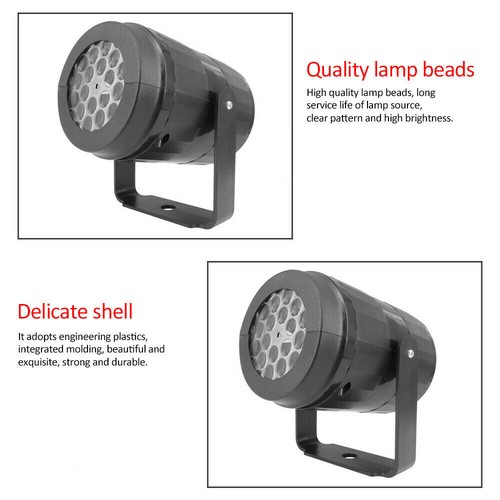 LED Snowflake Christmas Projector Light Garden Landscape Xmas Decor Moving Lamp