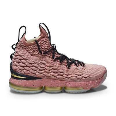 

Мужские кроссовки Nike Lebron XV Limited — 897650 600 — ржаво-розовый металлик, золото, черный, Nike LeBron 15