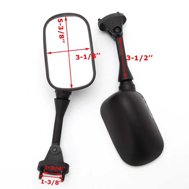 Motorcycle Rearview Wing Mirrors For Kawasaki Ninja ZX6R ZX-6R