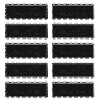 10 Pcs L293D Motor Driver IC Printer Module Dc Drivers Controllers
