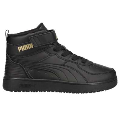 

Puma Rebound Rugged V High Top Youth Boys Черные кроссовки Повседневная обувь 38824401, Черный, Puma Rebound Rugged V High Top Youth