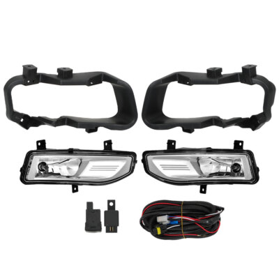 For 2017-2019 Nissan Kicks LH+RH Side Halogen Fog Lights w/ Wiring+Switch kits
