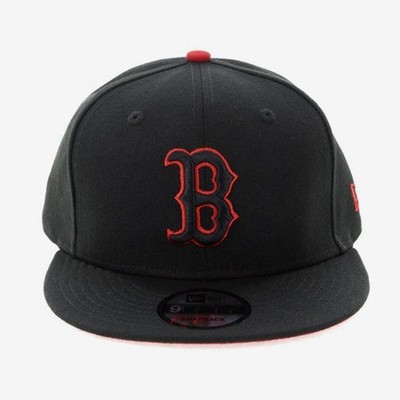 black on black red sox hat