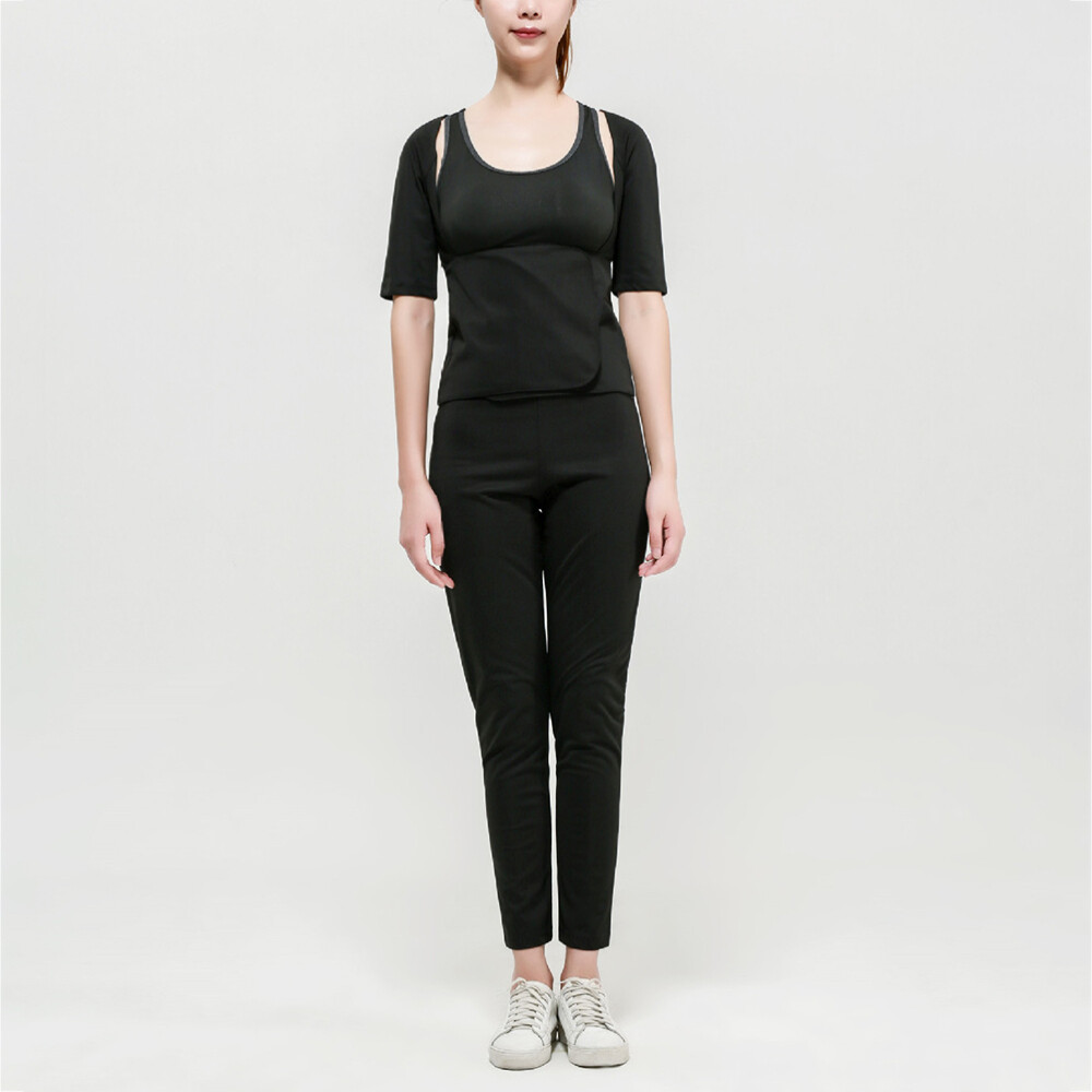 MARKENLOS 6 STÜCKE FRAUEN SHEDSUIT TRAININGSANZUG TAILLE BAUCH SPORT FITNESS