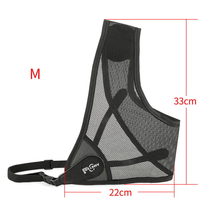 Archery Chest Guard Left Side Protect Gear Mesh Breathable Bow Hunt Target Shoot