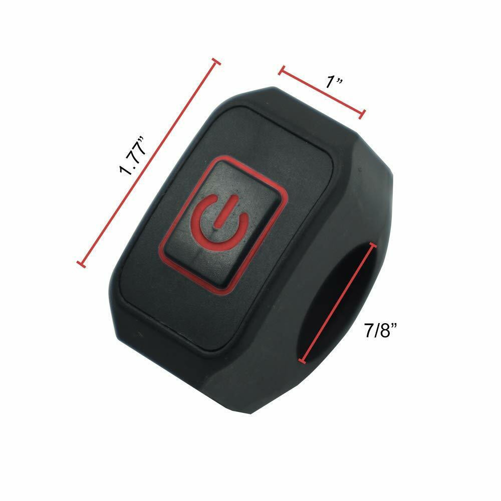 Motorcycle / Scooter Fog Light Flip Switch On Off DC 12V Handlebar Mounted 7/8"