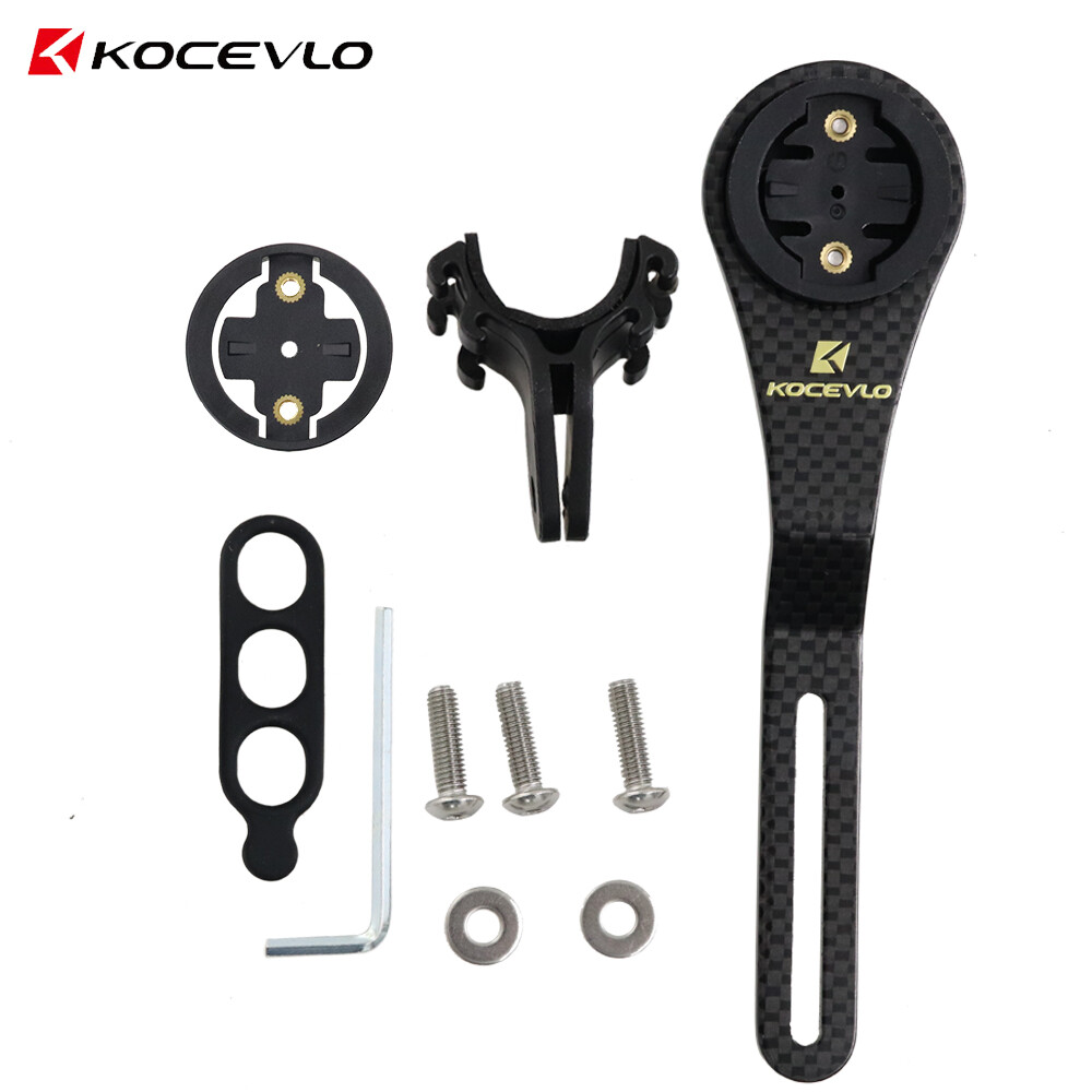 Carbon Fiber Road Bike Bicycle Computer GPS Mount Holder Kit for Garmin Bryton