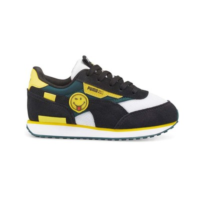 

Черные кроссовки для мальчиков Puma Sw X Future Rider на шнуровке, повседневная обувь 38613501, Черный, Puma Sw X Future Rider Lace Up Youth