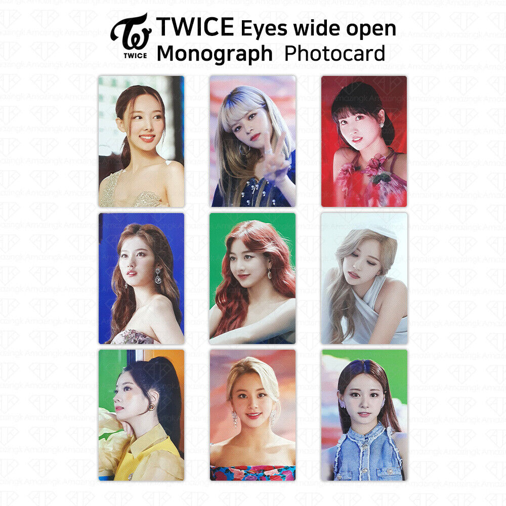 TWICE Eyes Wide Open Monograph Official Photocard KPOP K-POP TWICE Eyes Wide Open Monograph Official Photocard KPOP K-POP