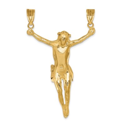 Pre-owned Superdealsforeverything Real 14kt Two-tone Corpus Pendant