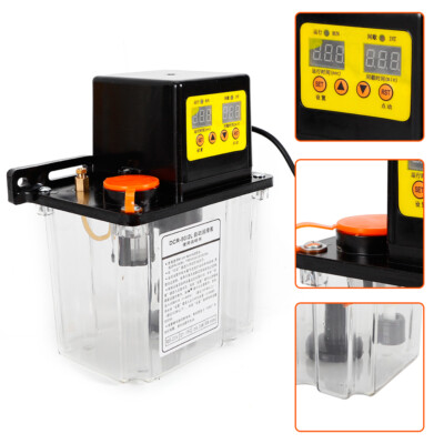 1.8L 110V Automatic Electric Lubrication Pump Oiler CNC Dual Digital Display NEW