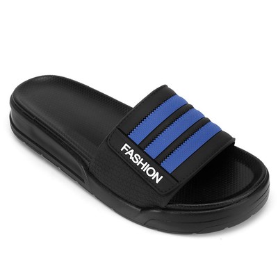 Elevator Slide Sandals For Men Casual Height Increase Leather Slippers