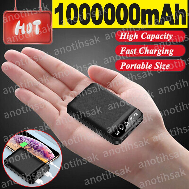 1000000mah Tragbar Powerbank Dual Usb FÃ¼R Iphone 6 7 8 X 11 12 13 14 15 Pro Max