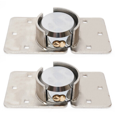 2 pcs Van Door Lock & Hasp Set Hidden Shackle Garage Shed Door Master Lock 