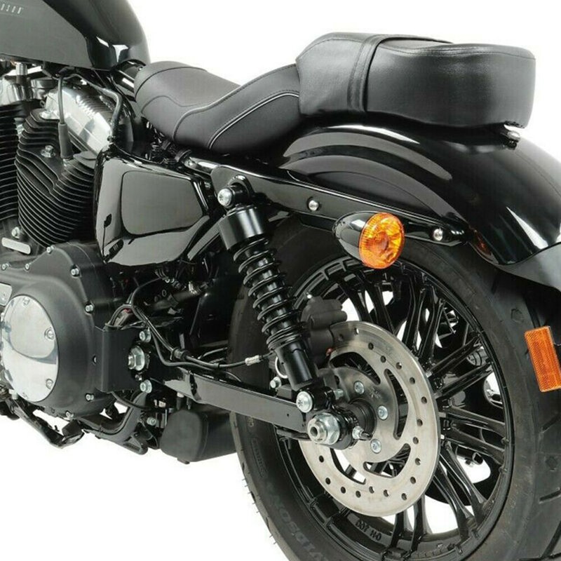 Pair Black Rear Shocks 11.75