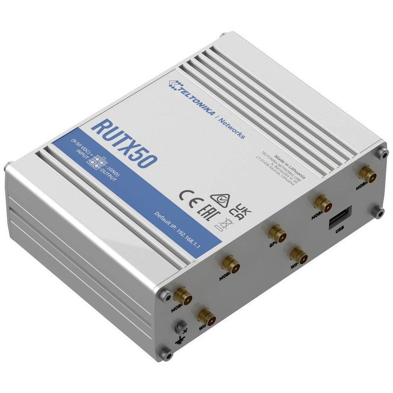 Teltonika Rutx50 Router Integriertes Modem: Lte, Umts 2.4 Ghz, 5 Ghz