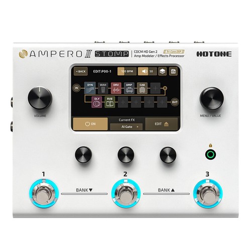 Hotone Ampero II Guitar Multi-Effects Processor Pedal Bass Hotone Ampero II Guitar Multi-Effects Processor Pedal Bass