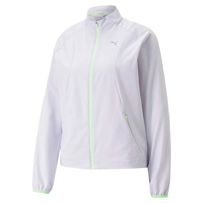 

Puma Run Ultraweave Full Zip Jacket Womens Size  Повседневная спортивная верхняя одежда 523, Фиолетовый, Puma Run Ultraweave Full Zip Jacket