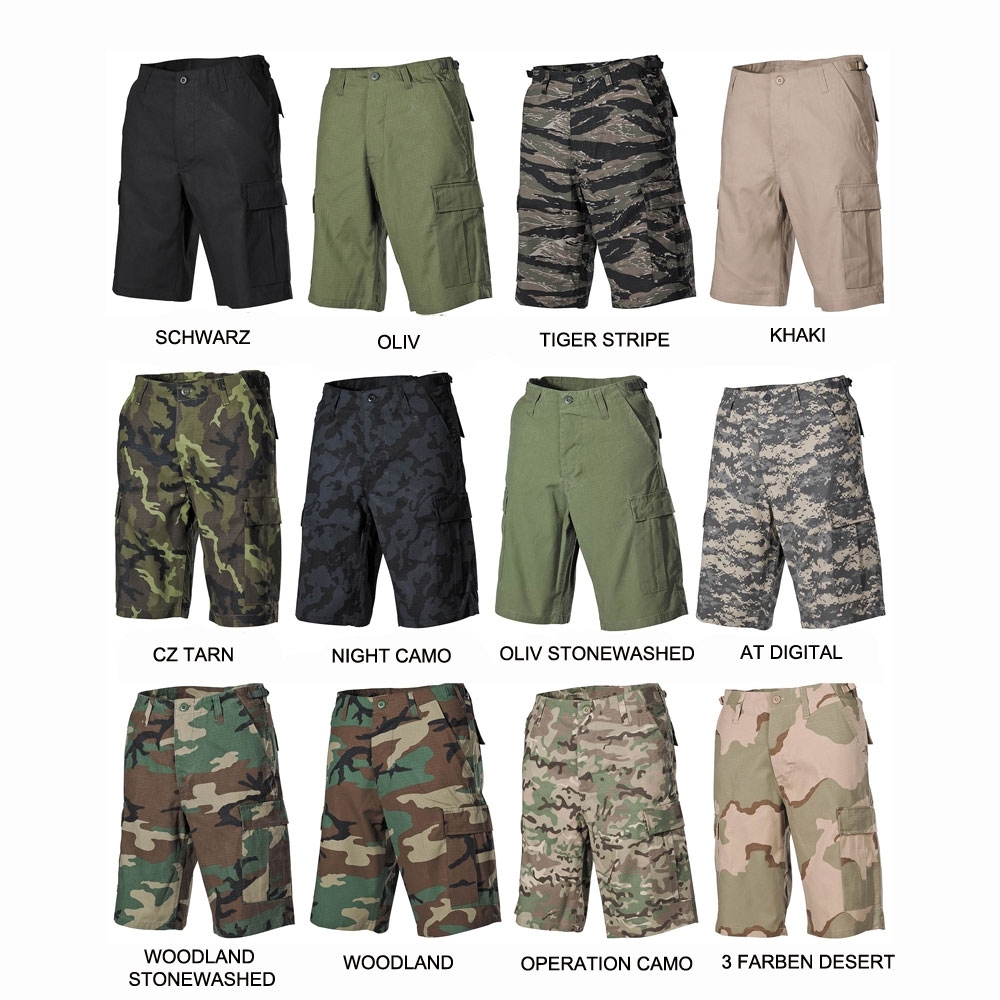 US Army BW Bermuda Shorts Spirit Cargo Pant Casual Pantaloni Corti CAMO