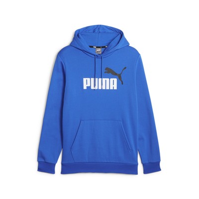 Пуловер с капюшоном и логотипом Puma Essentials 2 Col Мужская повседневная верхняя одежда синего цвета 58676448