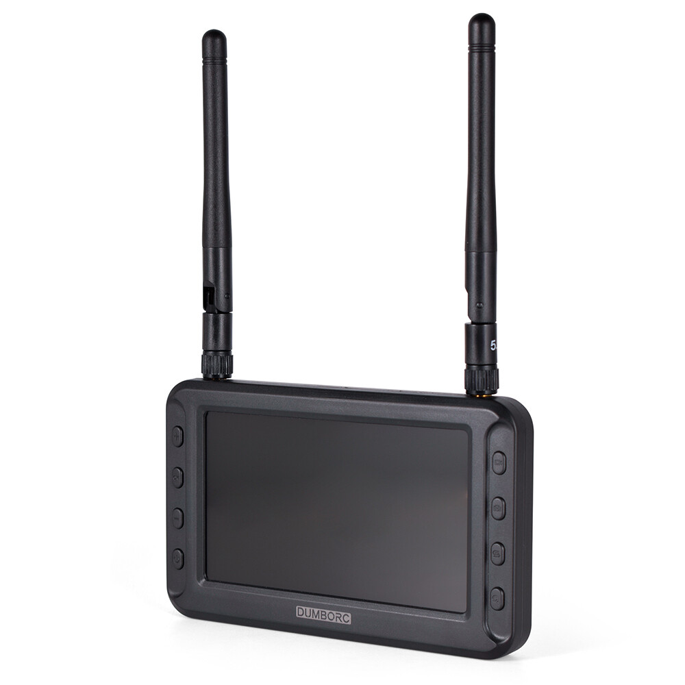 DUMBORC 4.3"FPV HD Display 5.8G Image Transmission  for RC Car Ship Drone