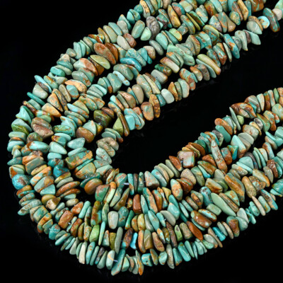 Natural Blue Green Turquoise Pebble Nugget Chip 5-8MM 6-11MM 8-18MM Beads (D432)