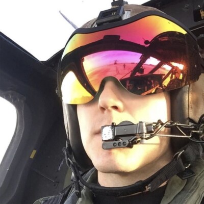 NEW Gentex HGU-84/P Helicopter Pilot Flight Helmet RUBY RED Mirror Iridium Visor