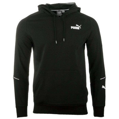 

Puma Pipe Sports Logo Pullover Hoodie Мужская черная повседневная верхняя одежда 84736251, Черный