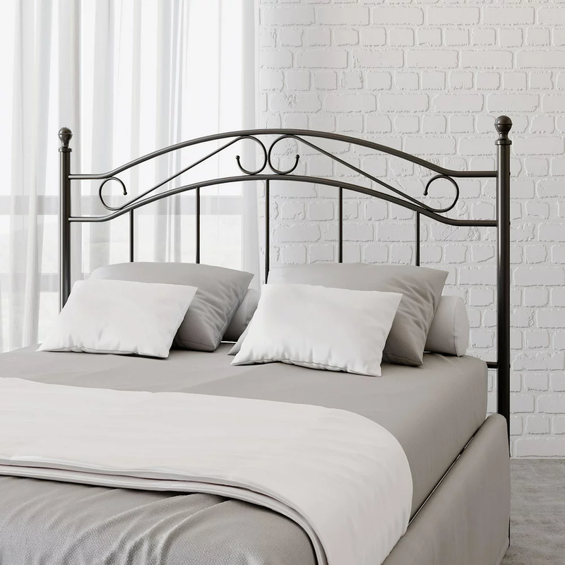 Bed Headboard Only Modern Bedroom Durable Full Queen Size Black