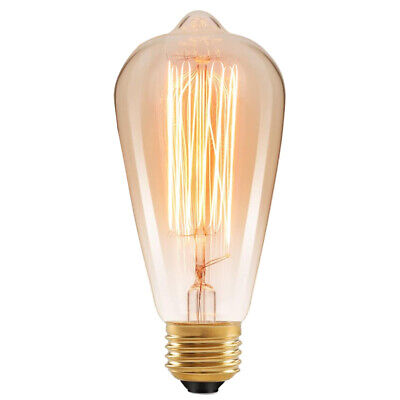 1/3/6-Pack ST64 E26 Vintage Edison Bulb 40W/60W Filament Light Bulb 2200K US