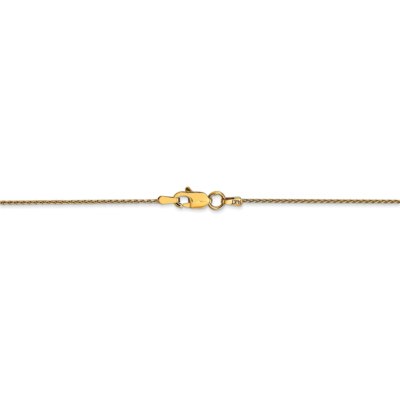 Pre-owned Superdealsforeverything Real 14kt Yellow Gold 1mm Parisian Wheat Chain; 20 Inch; Lobster Clasp