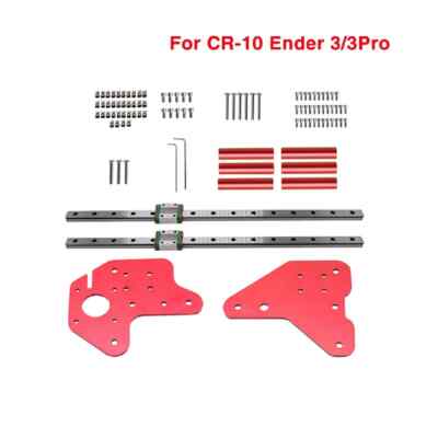 3D Printer Upgrade Dual Z-Axis Linear Rails Kit with Fix Plate Mount Bracket