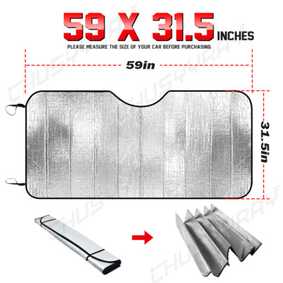 Car Shield Cover Visor UV Block Rear Windshield Window Sun Shade Foldable NEW