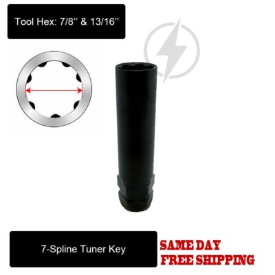 1PC 7-SPLINE TRUCK TUNER LUG NUT KEY FIT 7 POINT LUG NUTS WITH 7/8 13/16 SOCKETS