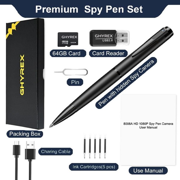 Hidden Cam Pocket Pen Camera 1080P HD Mini Body Video Recorder DVR Security USB - Image 136
