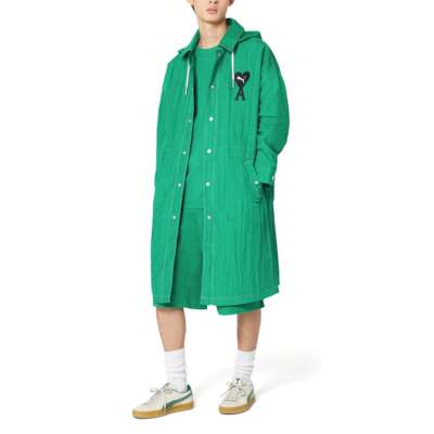 

Puma Ami X Легкая куртка на молнии с полной молнией Мужская зеленая повседневная спортивная верхняя одежда 5340, Зеленый, Puma Ami X Lightweight Full Zip Jacket