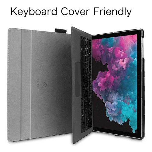 Case for 12.3" Microsoft Surface Pro 7+/7/6/5 Hard Shell Slim Portfolio Cover
