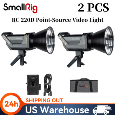 SmallRig RC 220D 220W Daylight LED Light 98700 LUX @3.3ft 5600K(2-Light Kit)