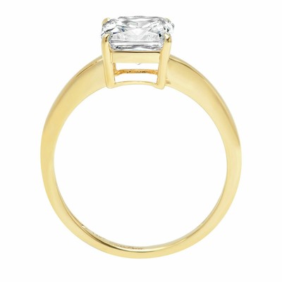 Pre-owned Pucci 1ct Asscher Cut Solitaire Promise Engagement Wedding Ring Solid 14k Yellow Gold In White/colorless