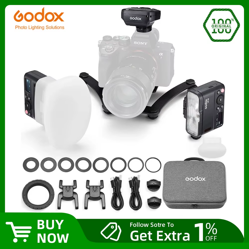 NEW Godox MF12-DK1 MF12 Dental Flash System TTL Flash 2.4 GHz Wireless Control S