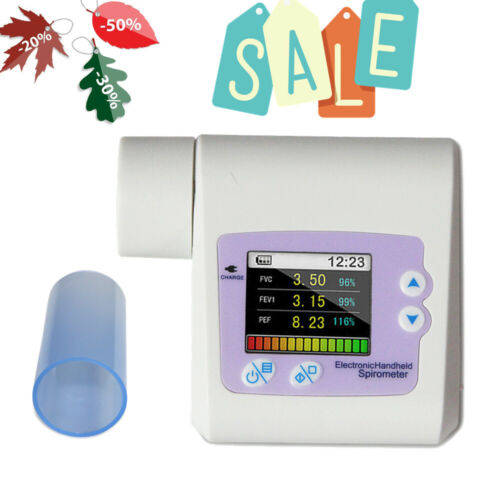 SP10 Handheld Spirometer Lung Check Vital capacity,Pulmonary Function,PCsoftware