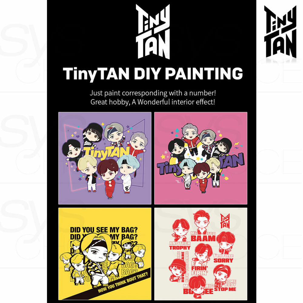 BTS TinyTAN Official Authentic Goods DIY Painting + Tracking