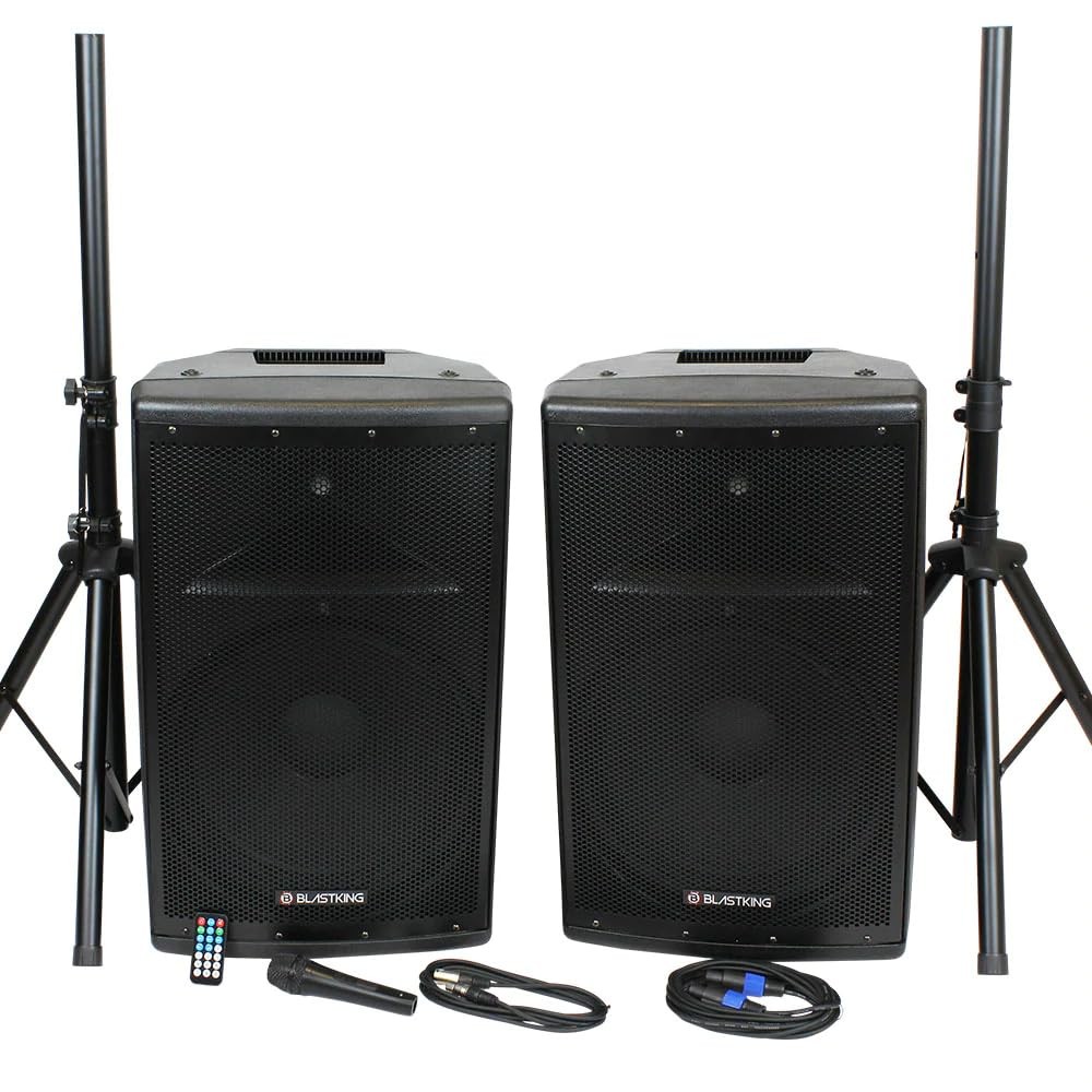 BLASTKING BDT15CMB2 15 inch 1000 Watts Active and Passive Speaker Box System