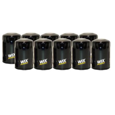 WIX Set of Engine 10 Oil Filters Spin-On for Buick Cadillac Chevrolet Isuzu Jeep