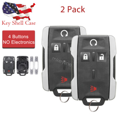 2 For GMC Sierra 1500 2500 2015 2016 2017 2018 Keyless Remote Key Fob Case Cover