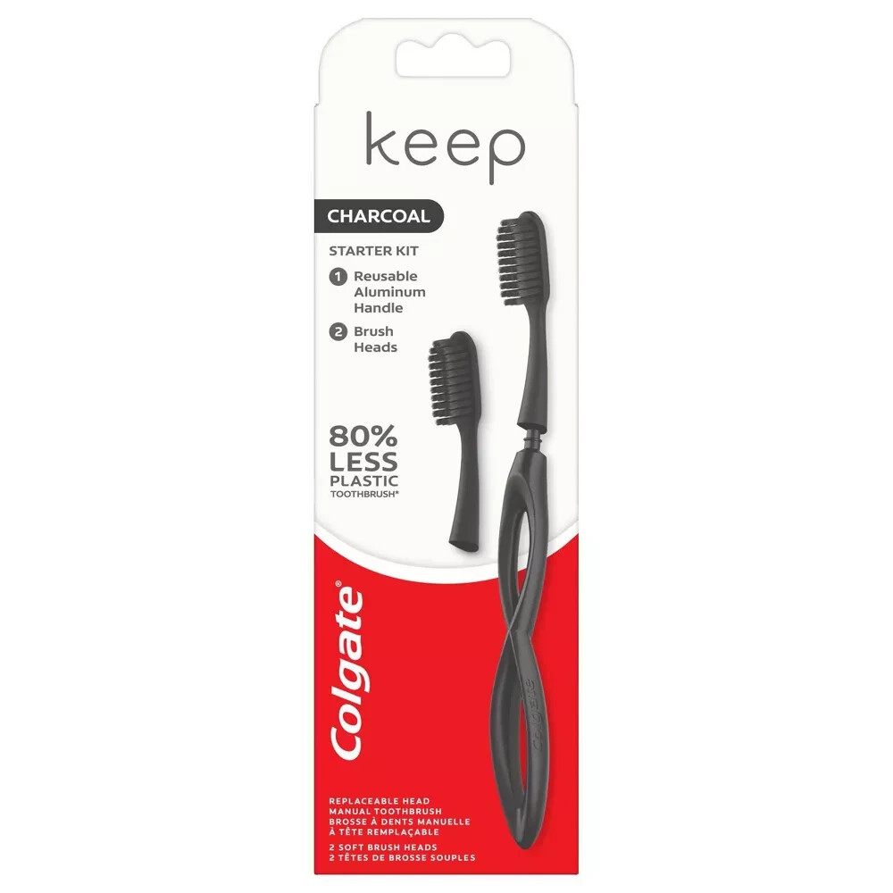 Kit 1 Reuseable Aluminum Metal Handle 2 Soft Brush Head