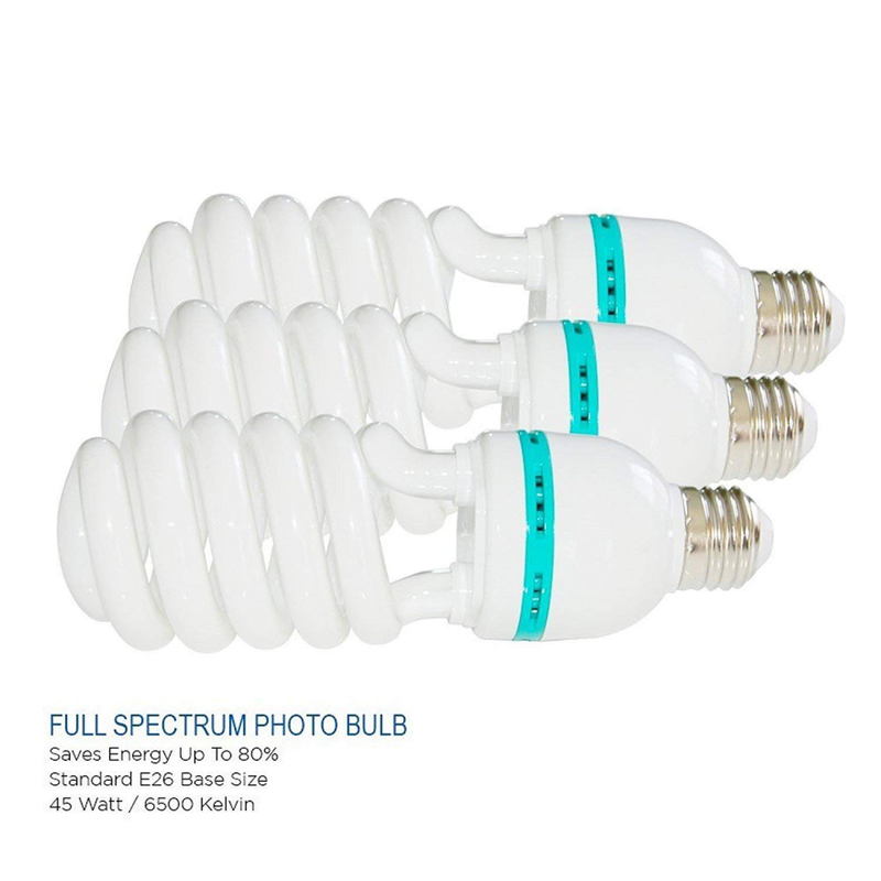 Julius Studio Photo Studio Kit 6 x 9 ft. Green White Black Muslin Backdrop Scree